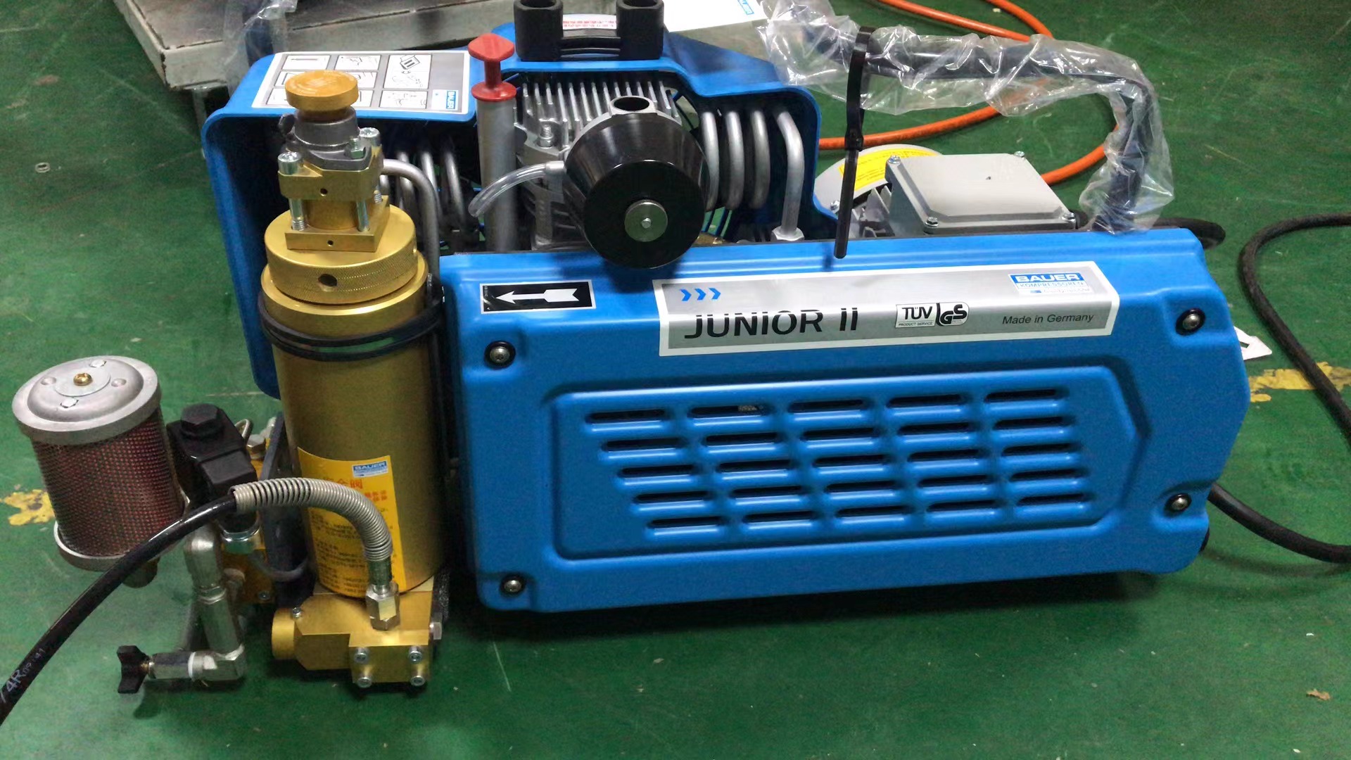 BAUER Junior II空压机 SCBA呼吸气瓶充填泵BAUER空气压缩机|JUNIOR II充气泵|JII-3E空气充填泵|JII-W空气填充泵|JII空气呼吸器压缩机|